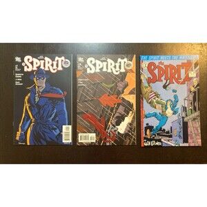 The Spirit: No. 1 & 3 (DC Comics, 2007) & No. 58 (Kitchen Sink Comix, 1989)